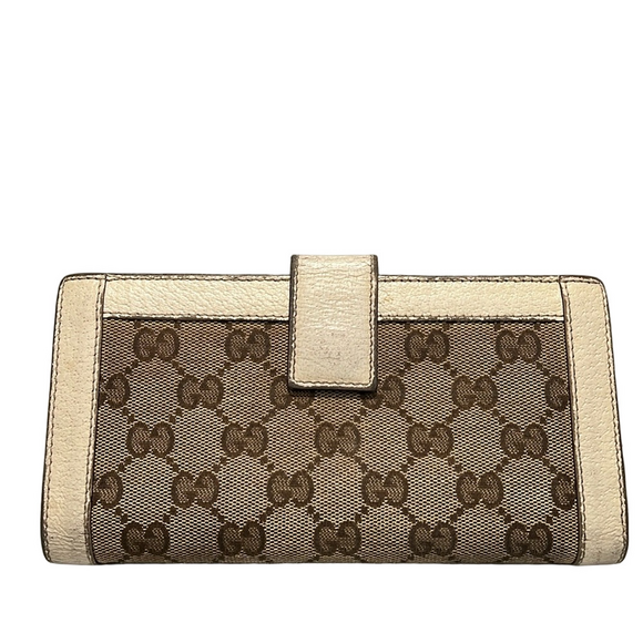 Gucci Monogram Leather Long Snap Wallet - Picture 3 of 14